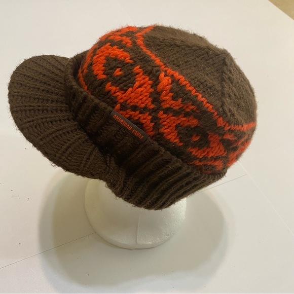 American Eagle Outfitters Other - ❤️ American eagle winter orange and brown hat.